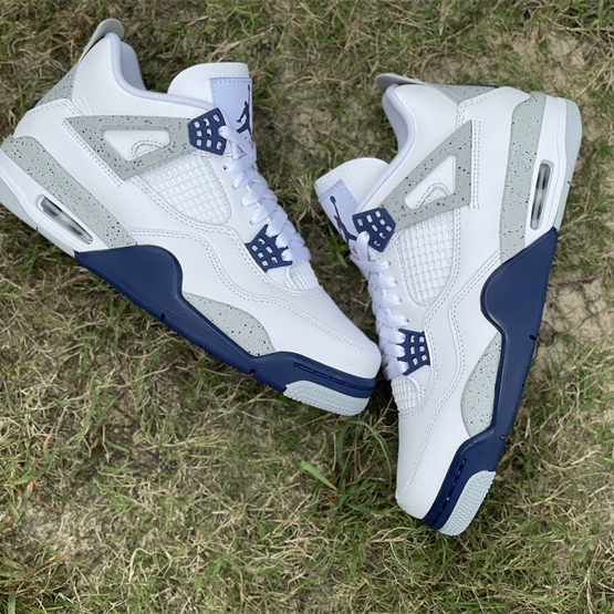 Air Jordan 4“Midnight Navy” Sneakers     DH6927-140 - DesignerGu