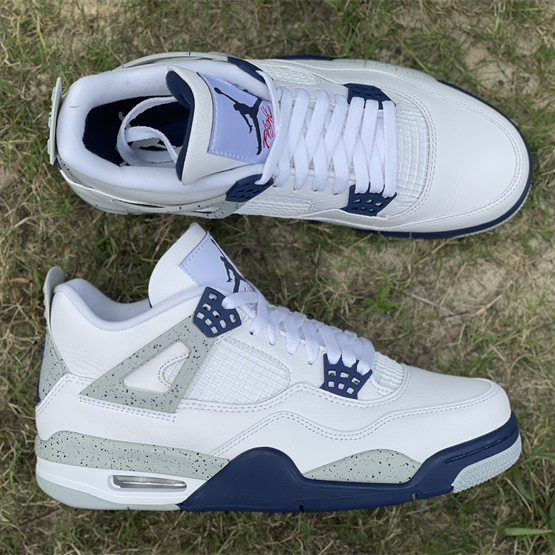 Air Jordan 4“Midnight Navy” Sneakers     DH6927-140 - DesignerGu