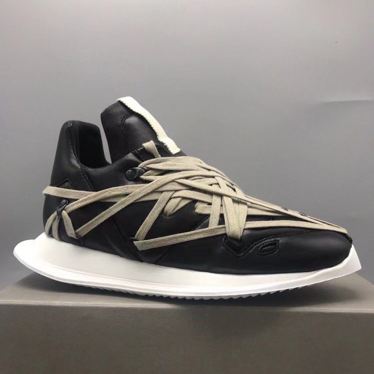 Rick Owens Mega Lace Runner Sneakers - DesignerGu