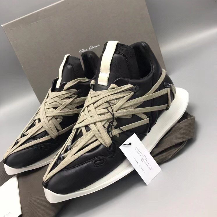 Rick Owens Mega Lace Runner Sneakers - DesignerGu