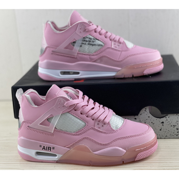 Off White x Air Jordan 4 Sneakers  - DesignerGu