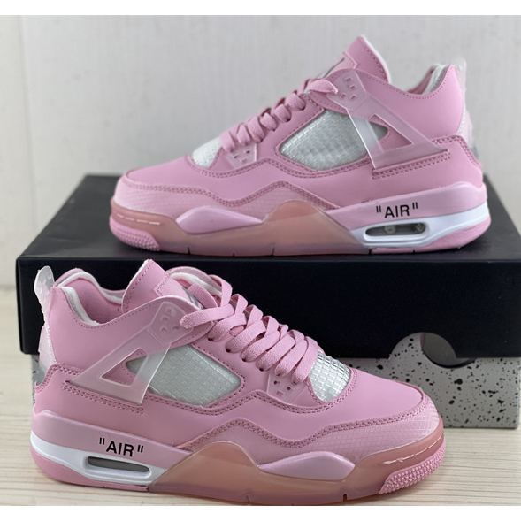 Off White x Air Jordan 4 Sneakers  - DesignerGu