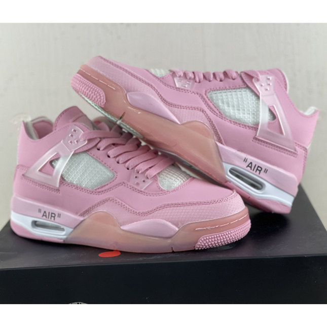 Off White x Air Jordan 4 Sneakers  - DesignerGu