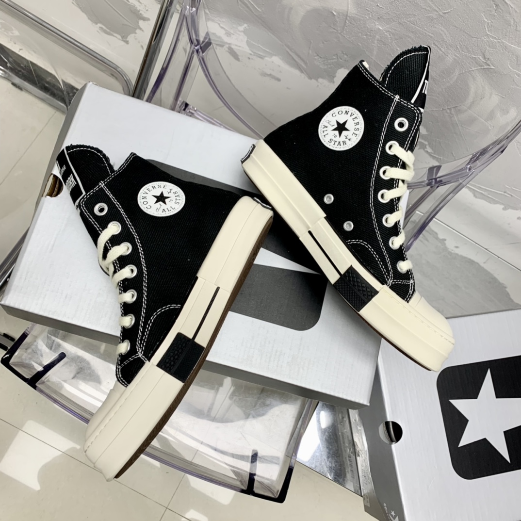 Rick Owensx Converse x  Drkshdw Drkstar Hi Sneakers - DesignerGu