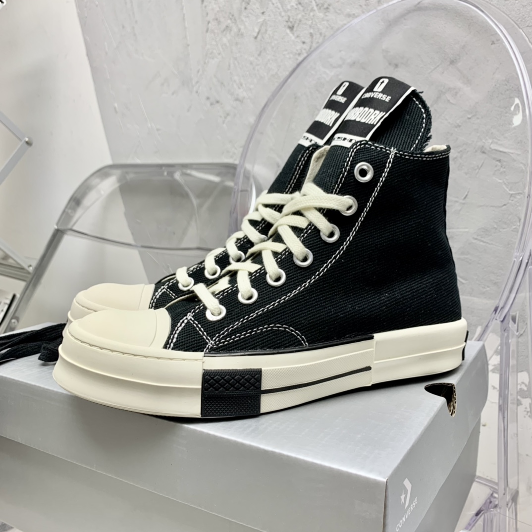 Rick Owensx Converse x  Drkshdw Drkstar Hi Sneakers - DesignerGu