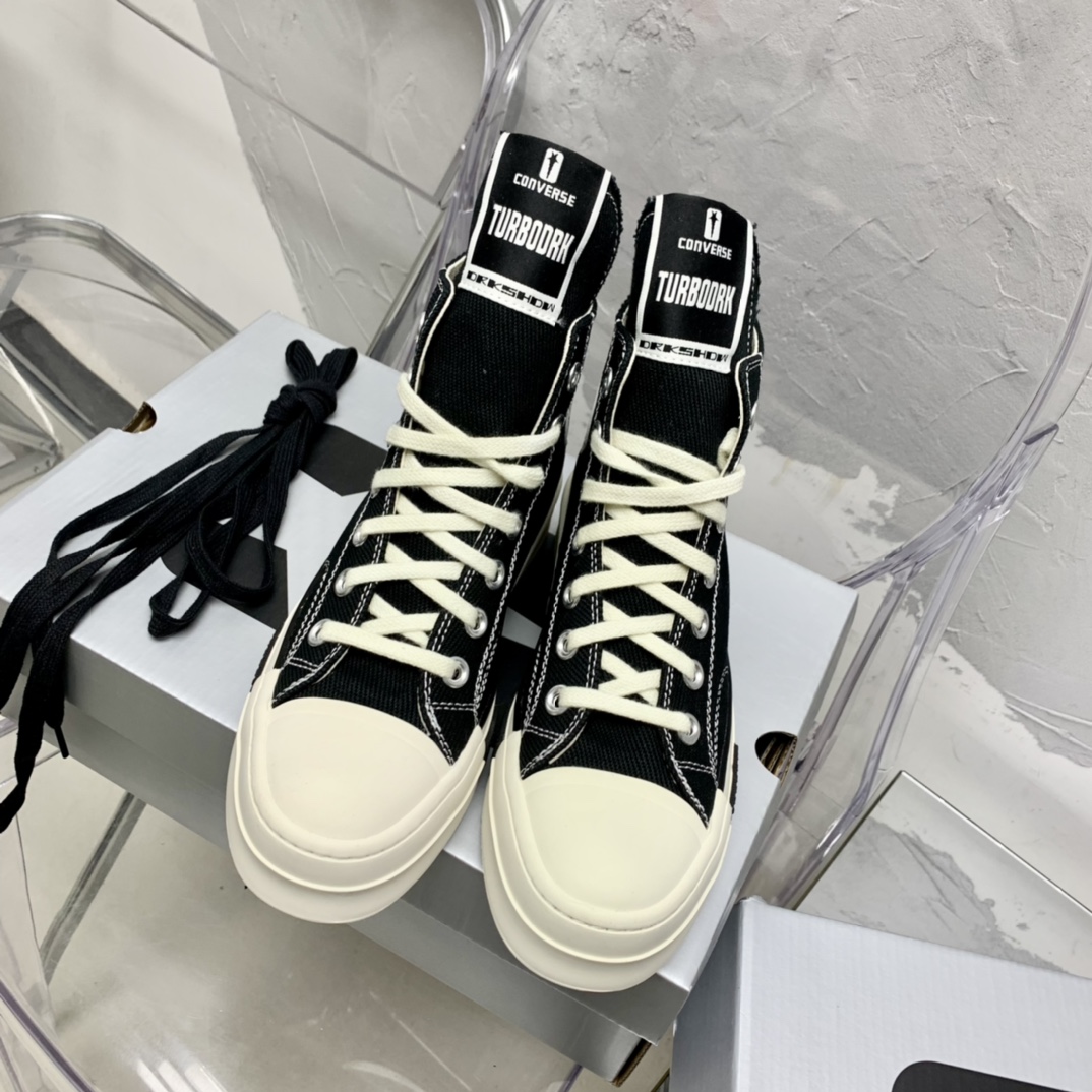 Rick Owensx Converse x  Drkshdw Drkstar Hi Sneakers - DesignerGu