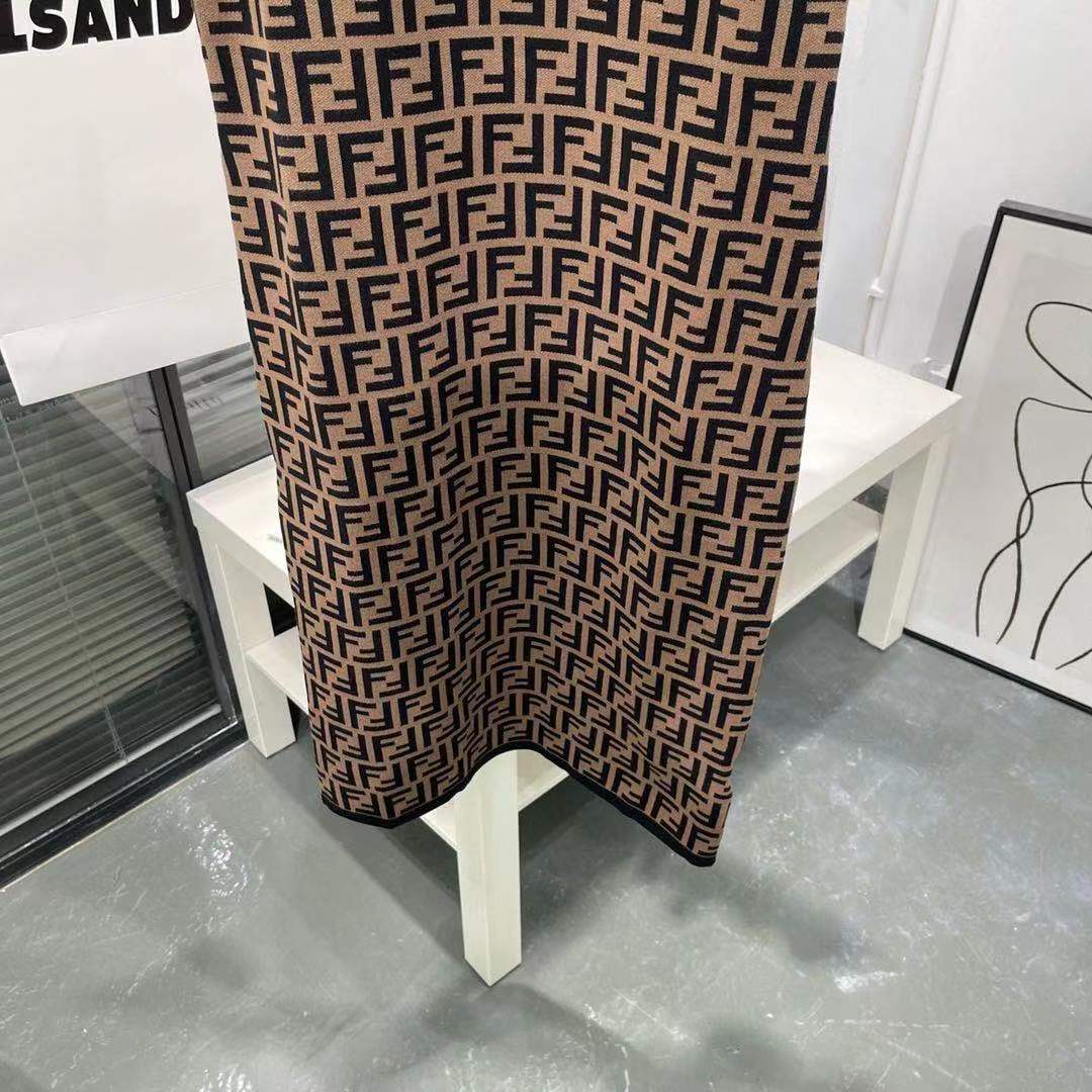 Fendi Brown Viscose Dress - DesignerGu