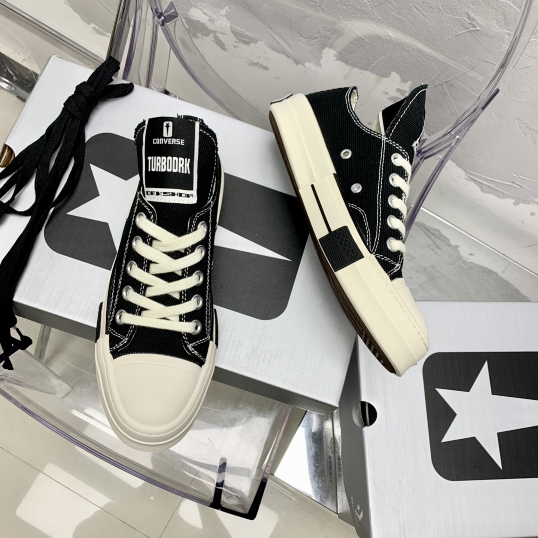 Rick Owensx Converse x  Drkshdw Drkstar Hi Sneakers - DesignerGu