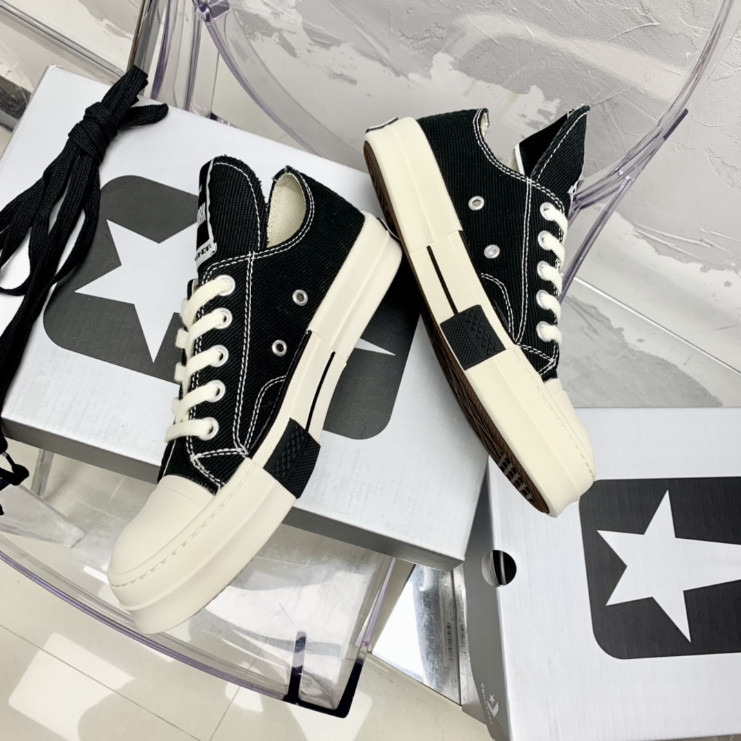 Rick Owensx Converse x  Drkshdw Drkstar Hi Sneakers - DesignerGu