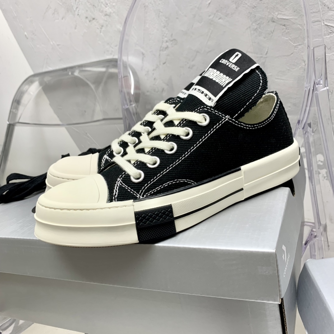 Rick Owensx Converse x  Drkshdw Drkstar Hi Sneakers - DesignerGu