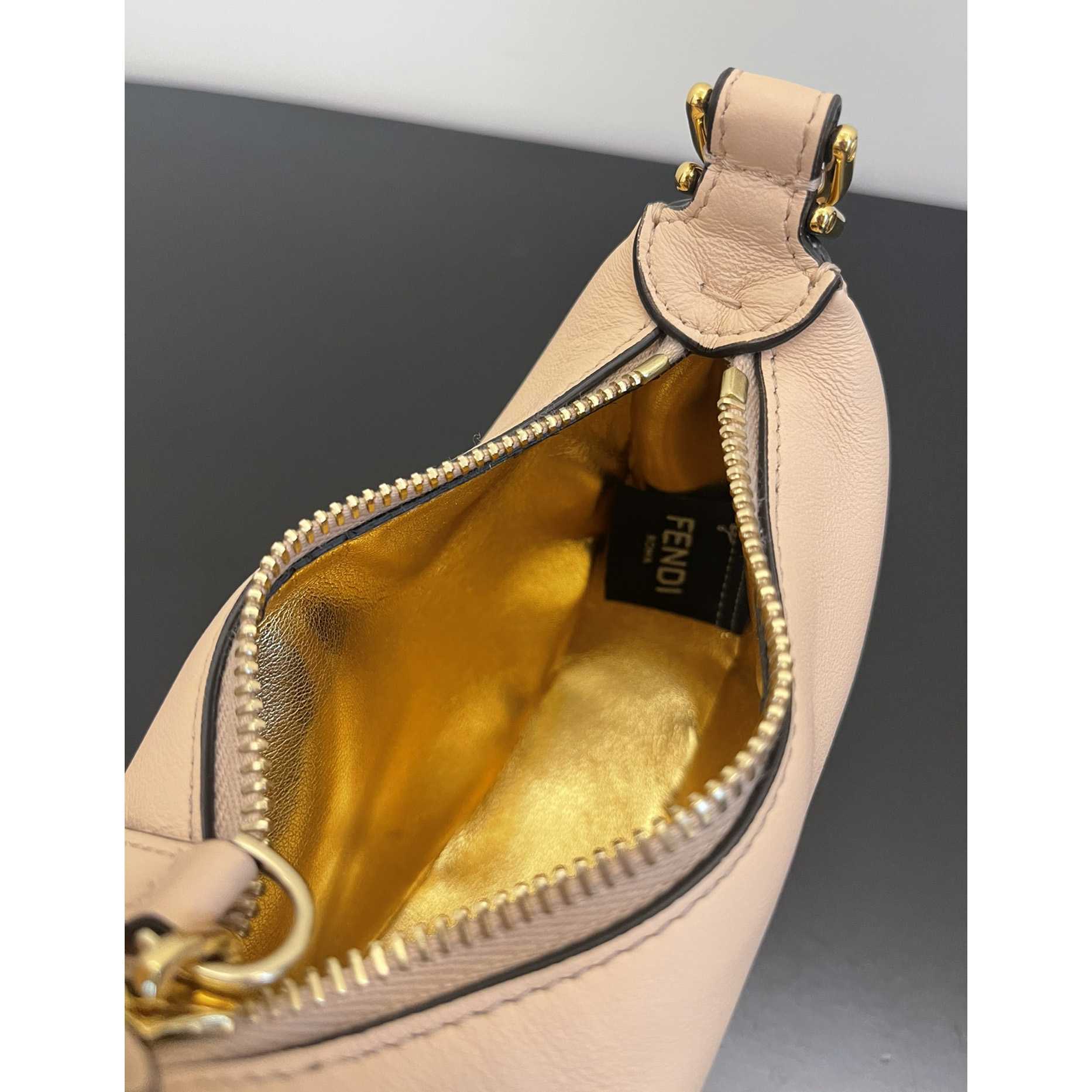 Fendi Nano Fendigraphy Hobo Bag (16.5-14-5) - DesignerGu