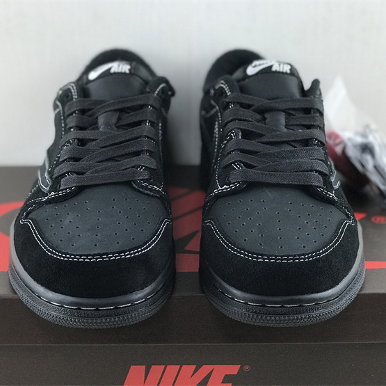 Travis Scott x Air Jordan 1 Low OG “Black Phantom” Sneaker   DM7866-001 - DesignerGu