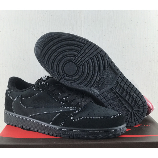 Travis Scott x Air Jordan 1 Low OG “Black Phantom” Sneaker   DM7866-001 - DesignerGu