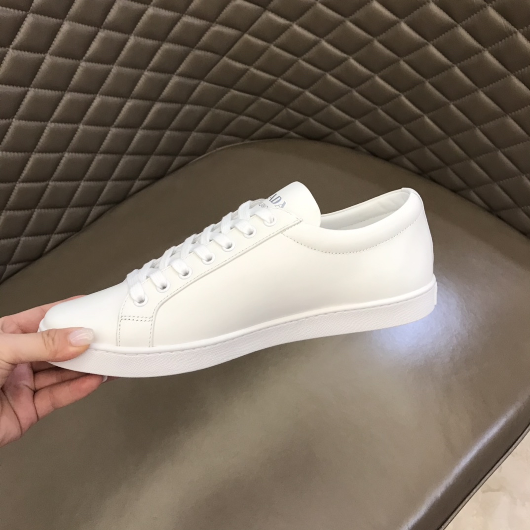 Prada Brushed Leather Sneakers(upon uk size) - DesignerGu