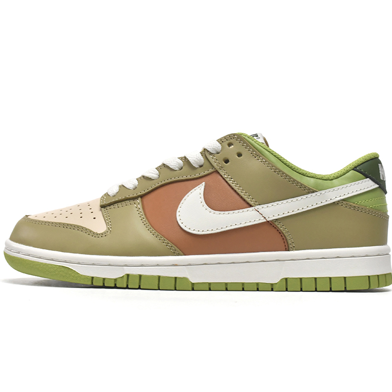  Nike Dunk Low Brown Veail Sail Vivid Green Sneaker    DV9108-711 - DesignerGu