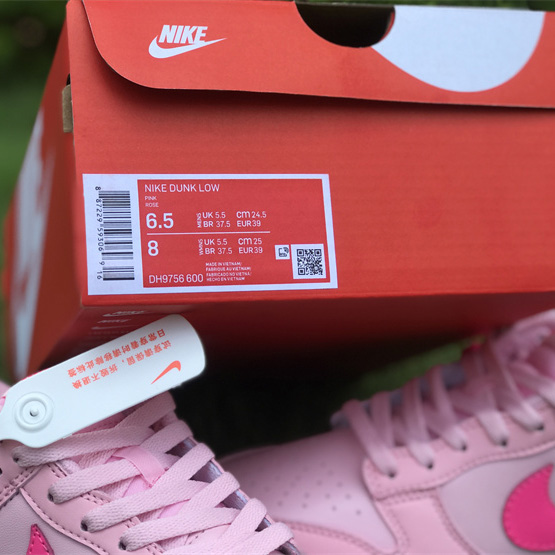 Nike Dunk Low “Triple Pink” Sneaker    DH9756-600  - DesignerGu