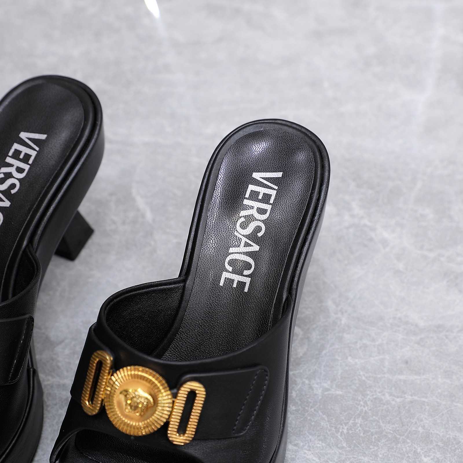 Versace Medusa Biggie Crystal Mules - DesignerGu