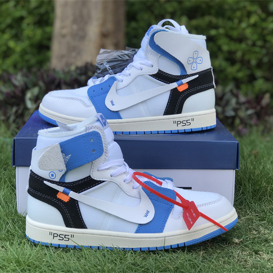 Sony PlayStation 5 x OFF-WHITE x Air Jordan 1 Retro High Sneaker    AQ0818-168 - DesignerGu