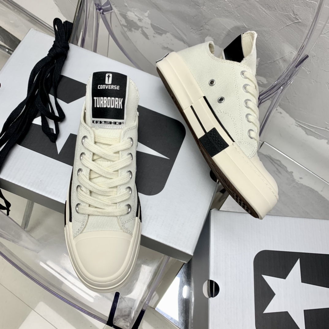 Rick Owensx Converse x  Drkshdw Drkstar Hi Sneakers - DesignerGu