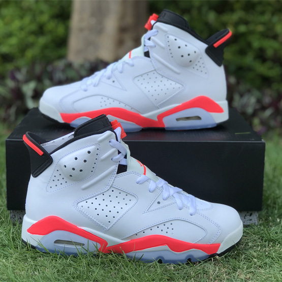 Air Jordan 6 ＂Infrared＂Sneaker     384664-123 - DesignerGu