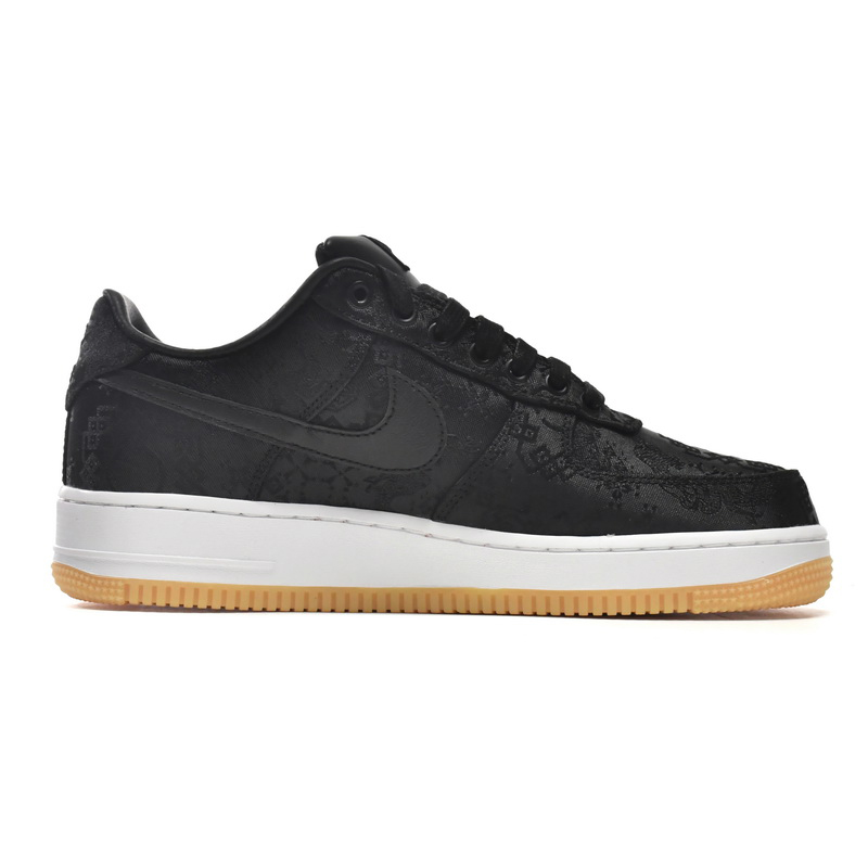 Nike Air Force 1 Low Fragment Design x Clot Black Silk Sneaker     CZ3986-001 - DesignerGu