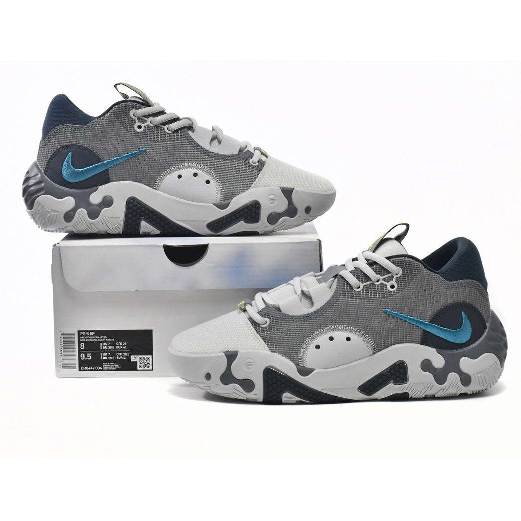 Nike PG 6 EP Grey Navy Volt Sneaker   DH8447-004 - DesignerGu