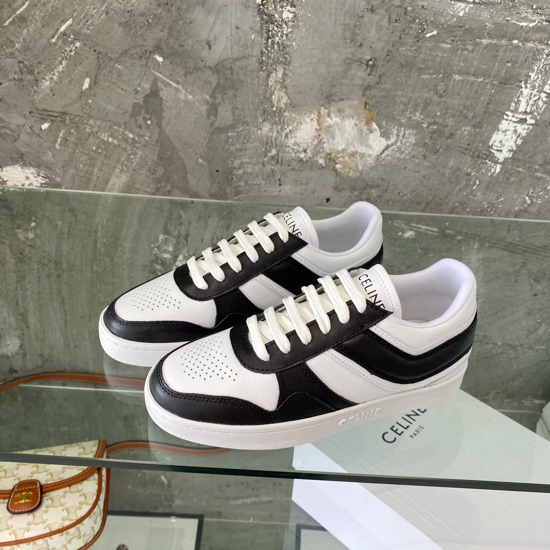 Celine Trainer Low Lace-Up Sneaker In Calfskin - DesignerGu