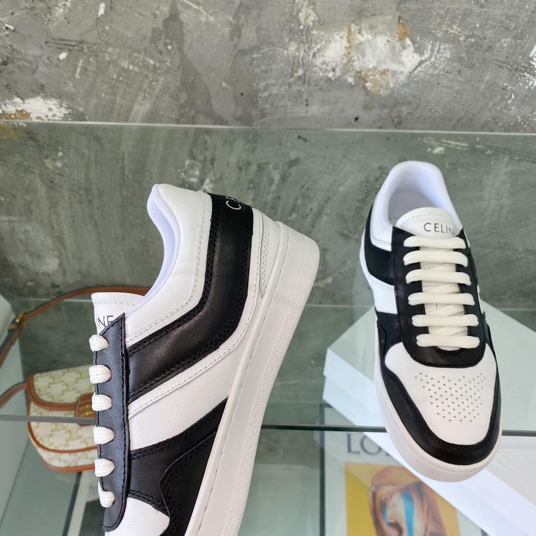 Celine Trainer Low Lace-Up Sneaker In Calfskin - DesignerGu