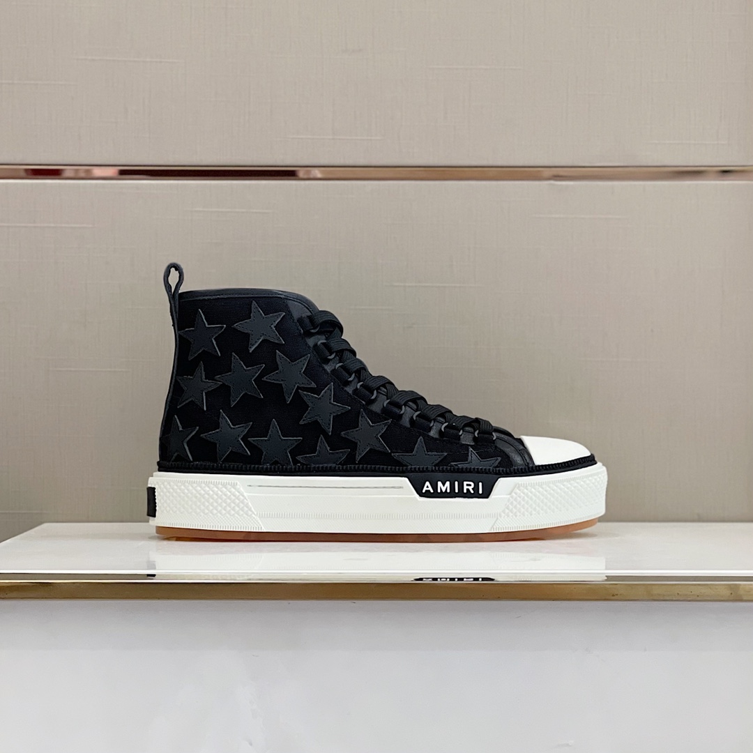 Amiri Stars Court HI High Top Sneaker - DesignerGu