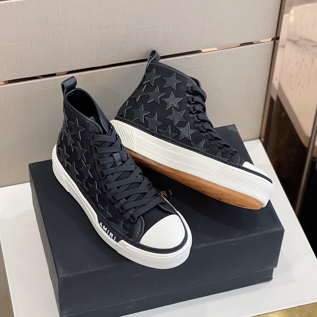 Amiri Stars Court HI High Top Sneaker - DesignerGu