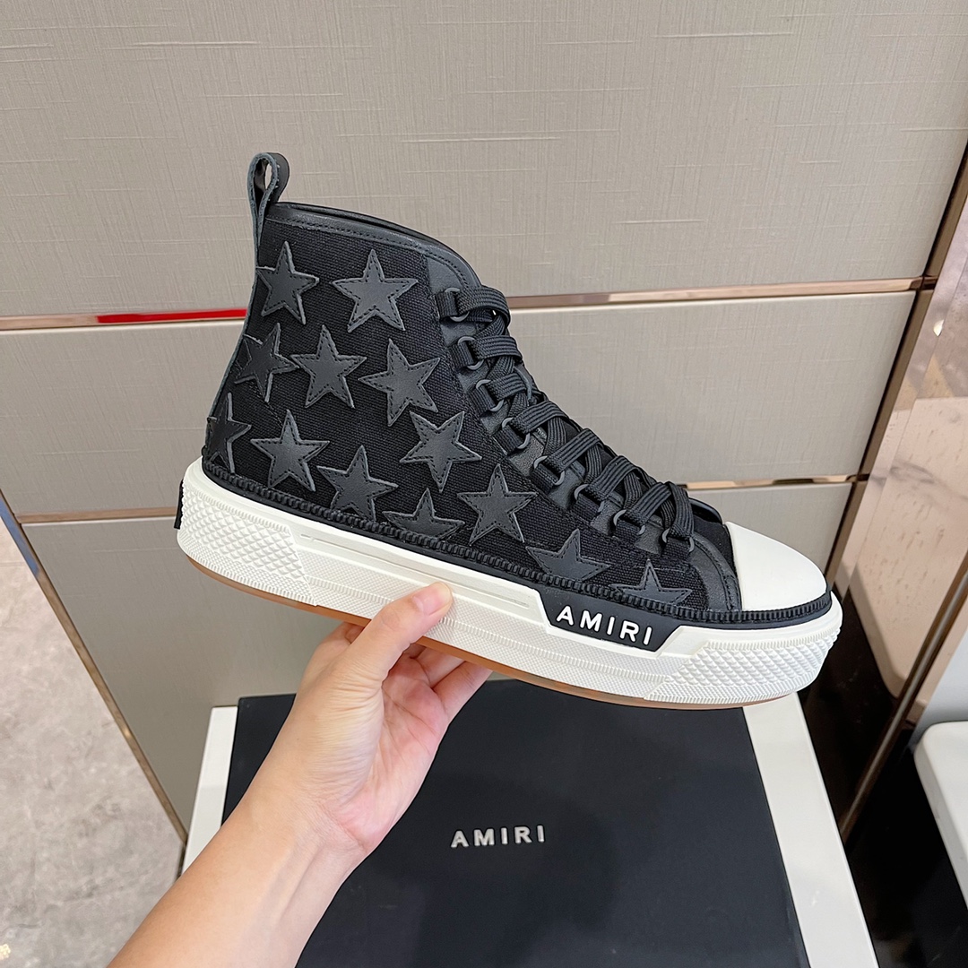 Amiri Stars Court HI High Top Sneaker - DesignerGu