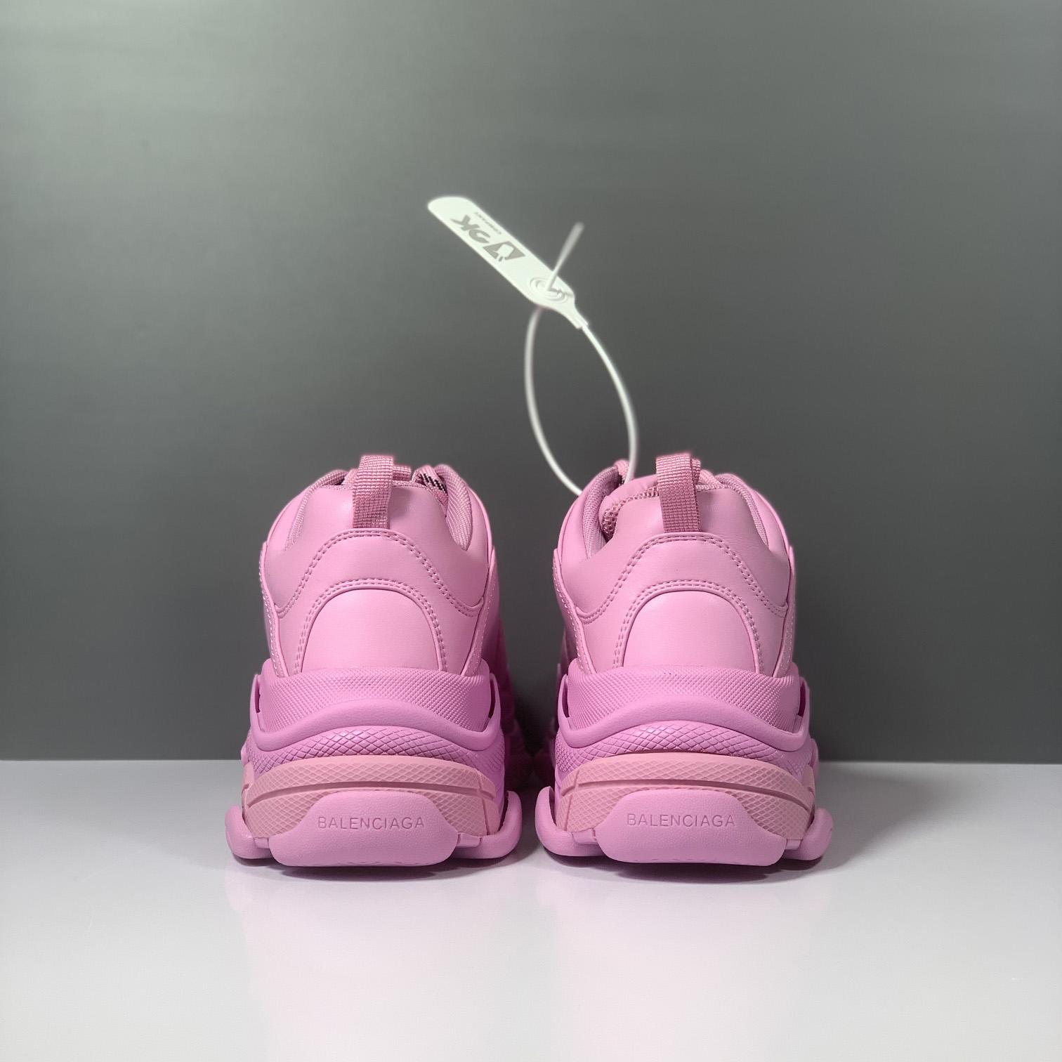 Balenciaga Triple S Sneaker In Pink Technical Material - DesignerGu