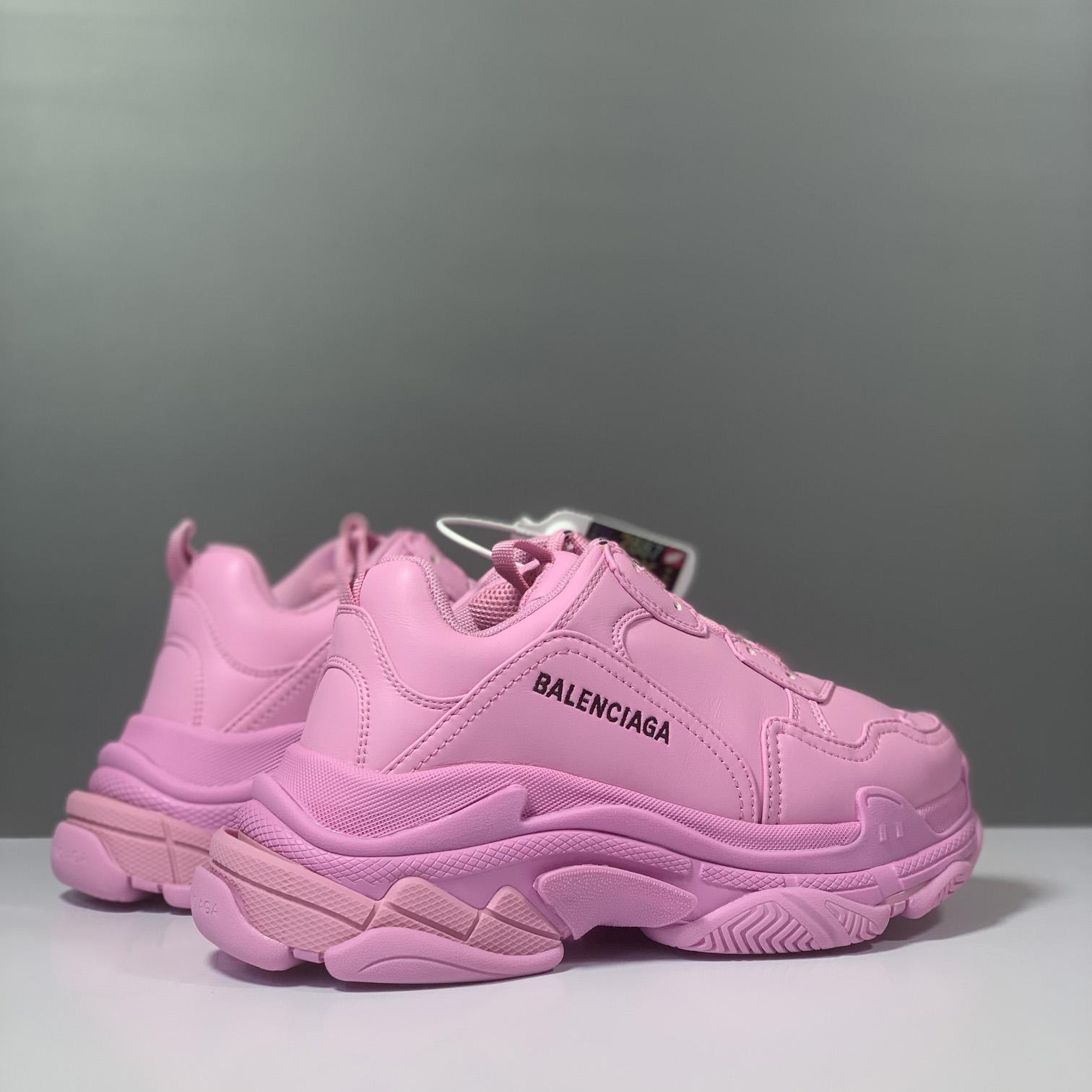 Balenciaga Triple S Sneaker In Pink Technical Material - DesignerGu