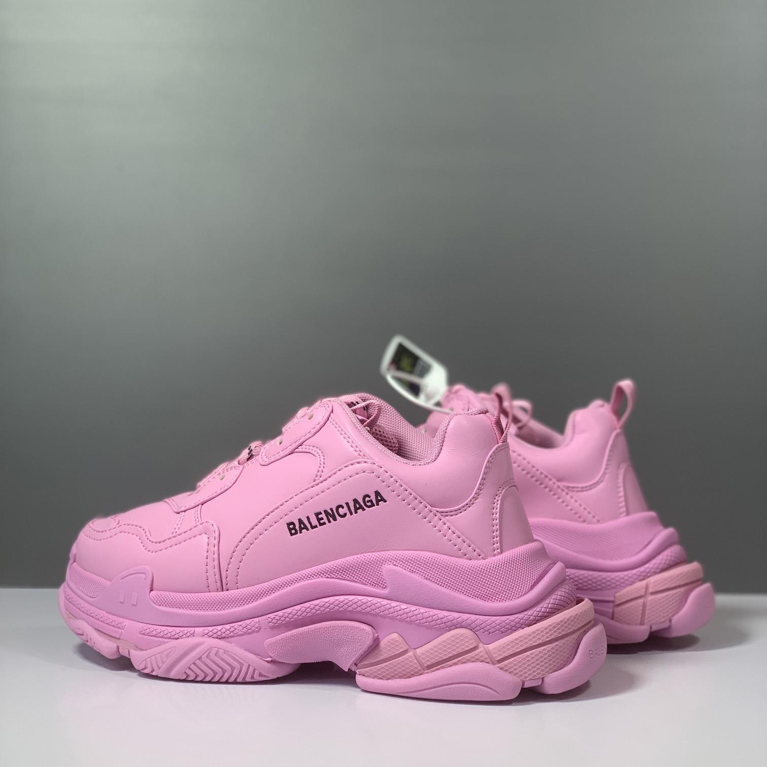 Balenciaga Triple S Sneaker In Pink Technical Material - DesignerGu