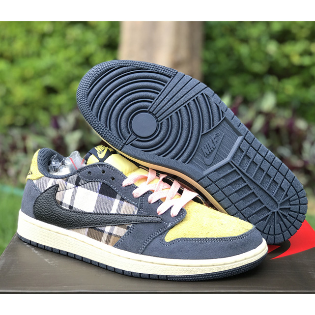 Fragment x Travis Scott x  Air Jordan 1 Low Sneaker  CQ4277-618 - DesignerGu