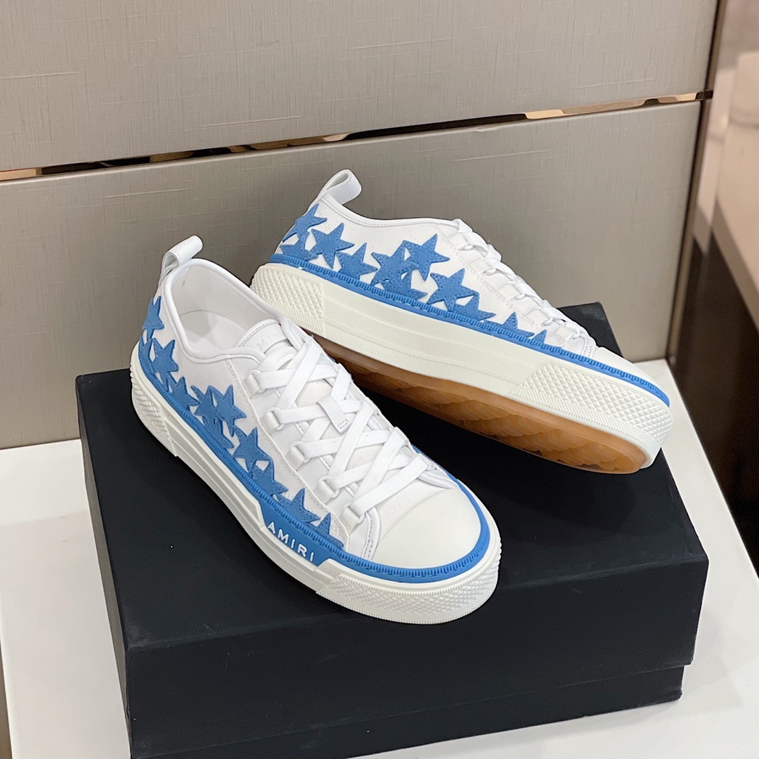 Amiri Stars Court Low Top Sneaker - DesignerGu