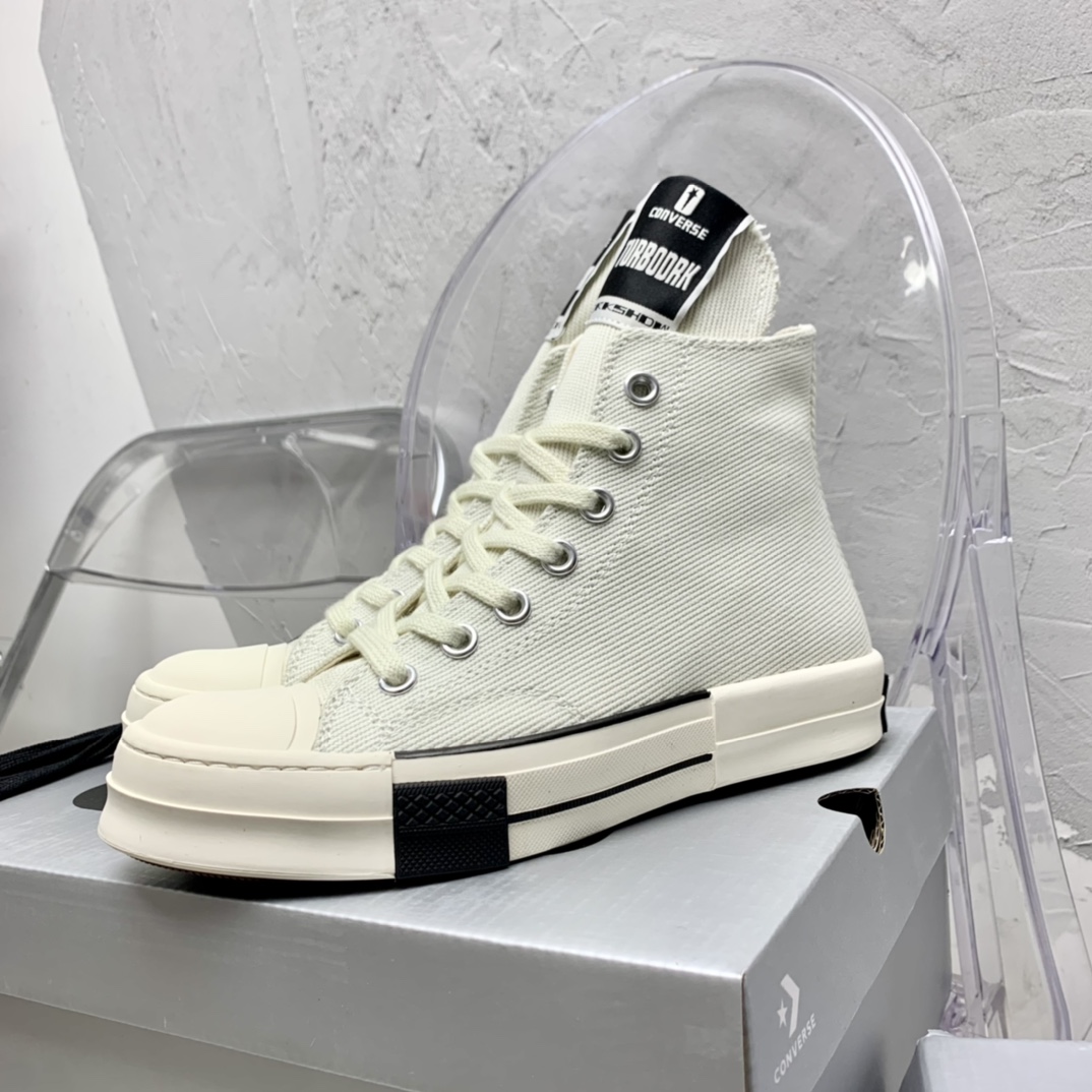 Rick Owensx Converse x  Drkshdw Drkstar Hi Sneakers - DesignerGu