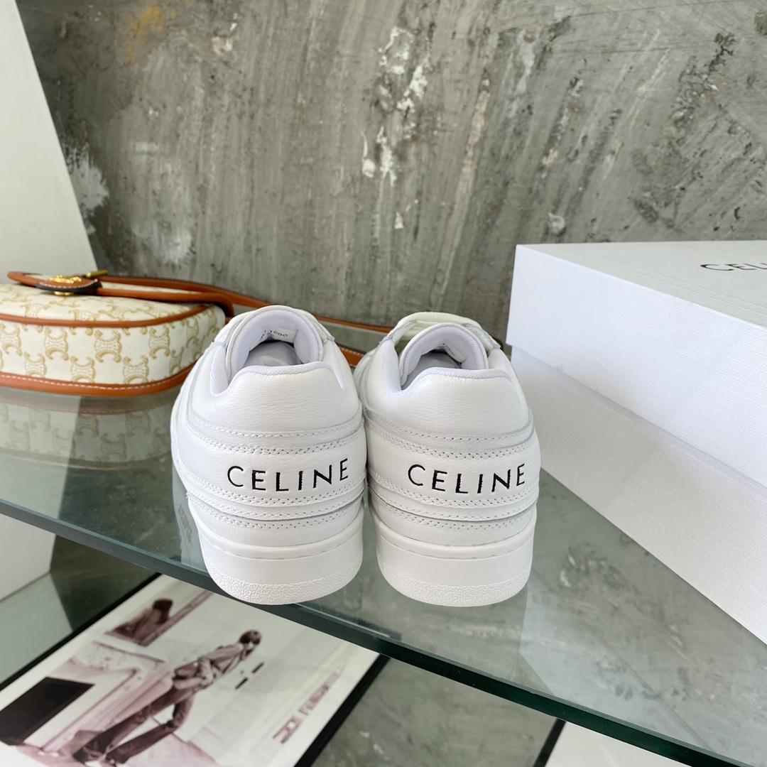 Celine Trainer Low Lace-Up Sneaker In Calfskin - DesignerGu