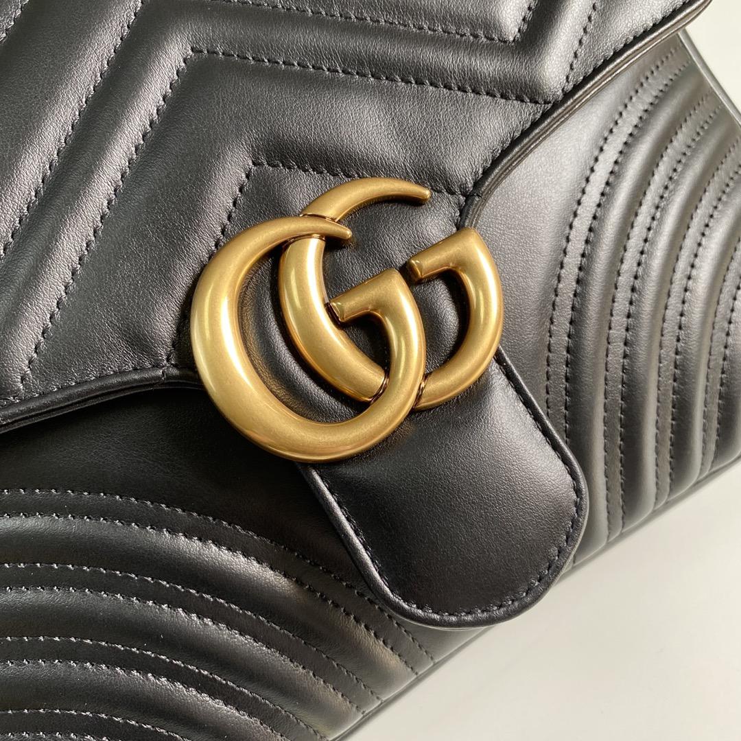 Gucci GG Marmont Small Top Handle Bag(27-19-10.5cm) - DesignerGu