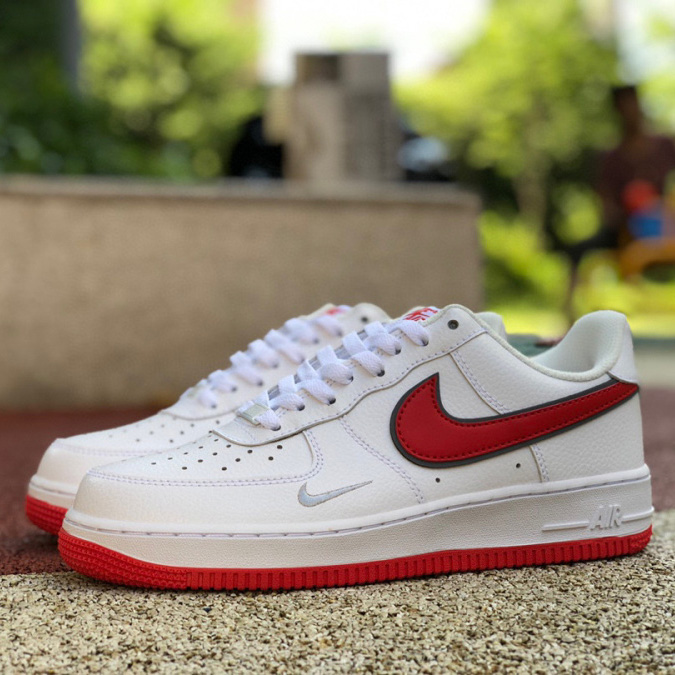 Air Force 1’07 Low"White/University Red/Sliver" Sneaker     DX9269-101 - DesignerGu