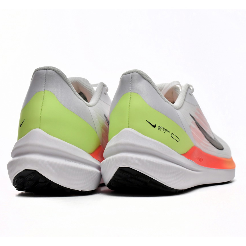 Nike Air Winflo 9 White Orange Sneaker    DD6203-100 - DesignerGu