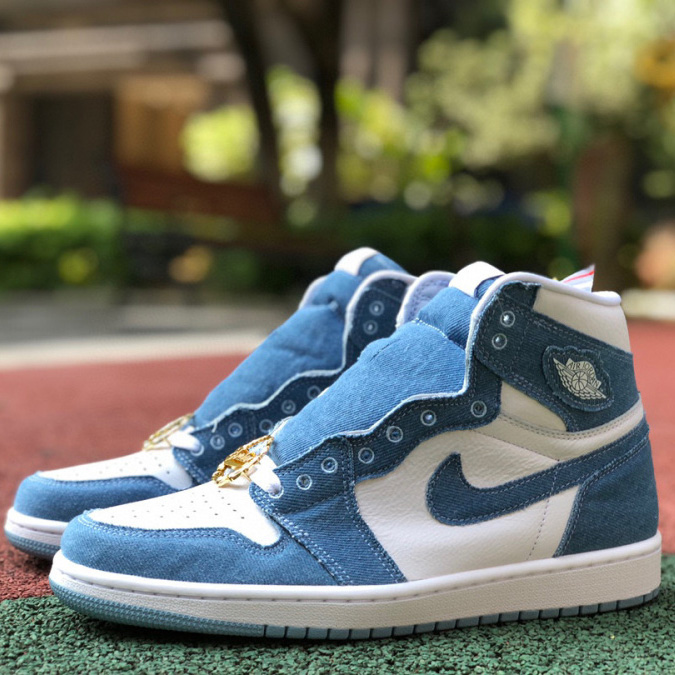 Air Jordan 1 High OG WMNS “Denim” Sneaker    DM9036-104 - DesignerGu