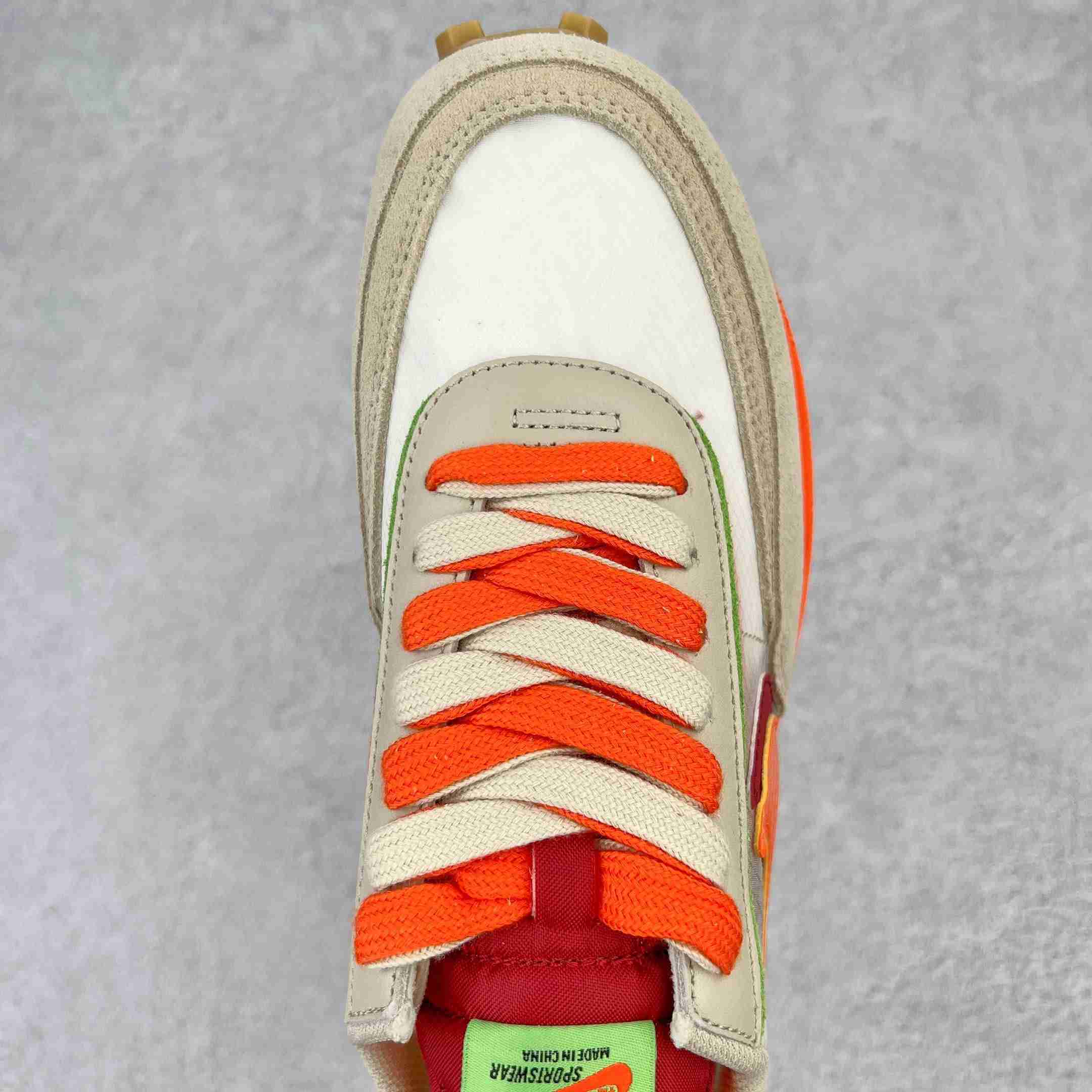 Clot × Sacai × NK LDWaffle'Net Orange Blaze' Sneaker     DH1347-100 - DesignerGu