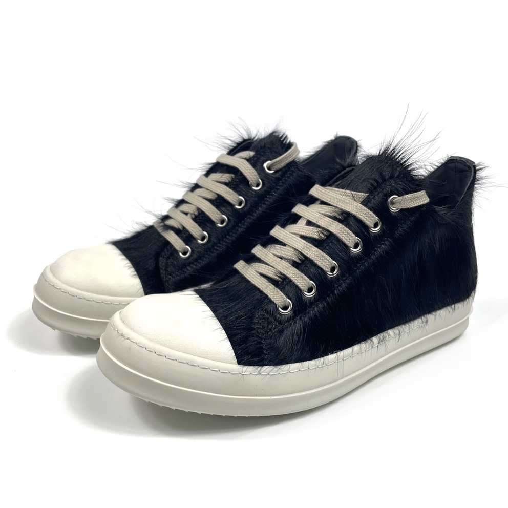 Rick Owens Low Top Sneakers In Black - DesignerGu