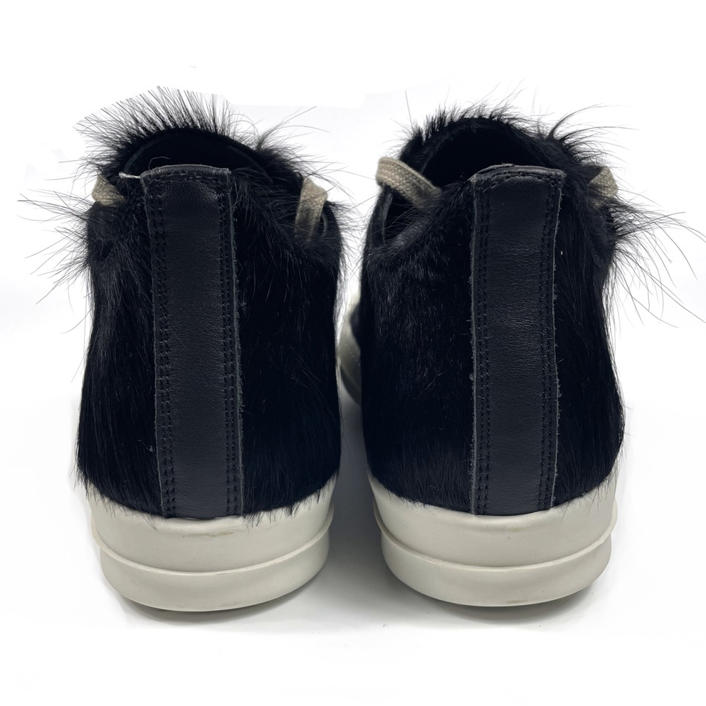 Rick Owens Low Top Sneakers In Black - DesignerGu