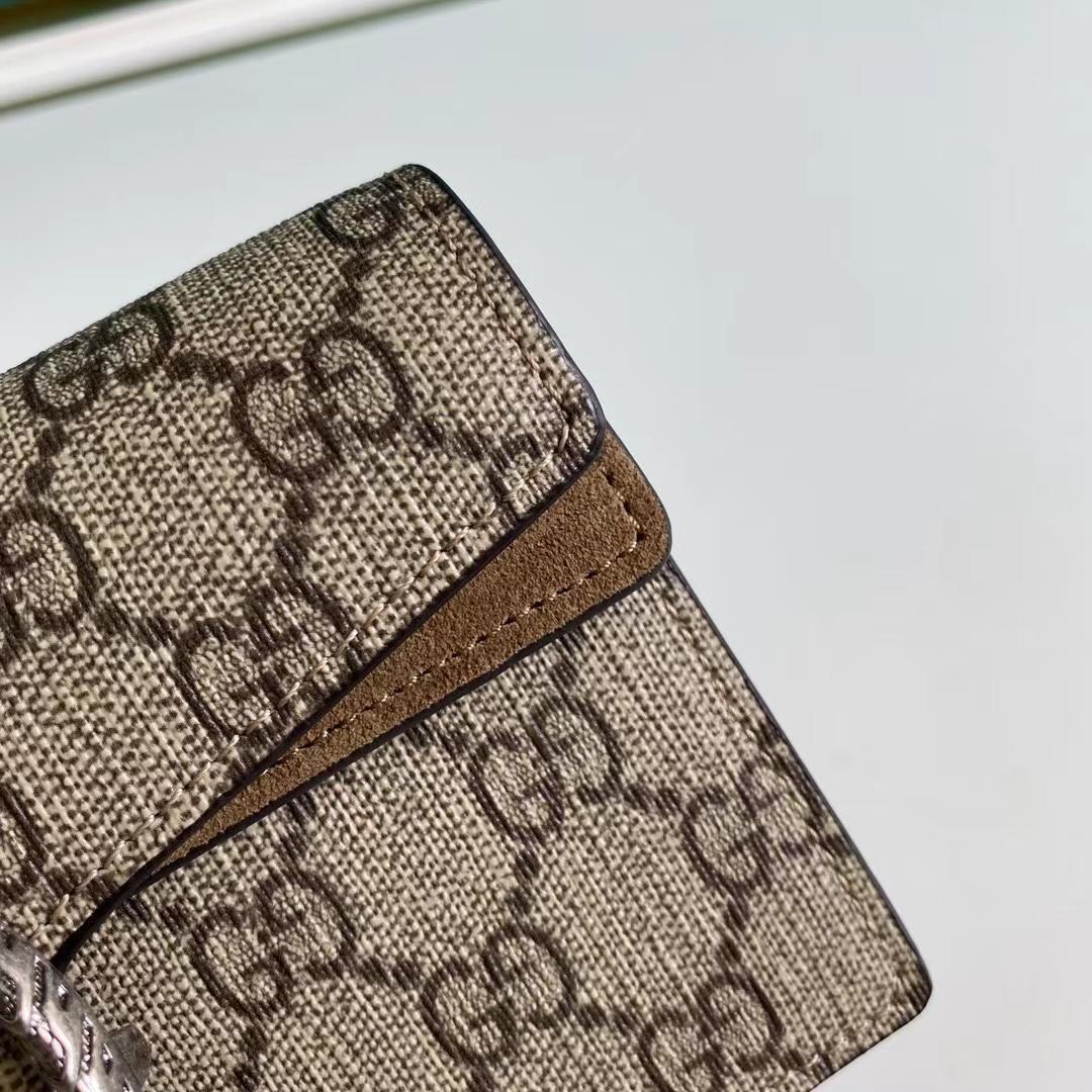 Gucci Dionysus GG Supreme Super Mini Bag(16.5-10-4.5cm)   476432 - DesignerGu