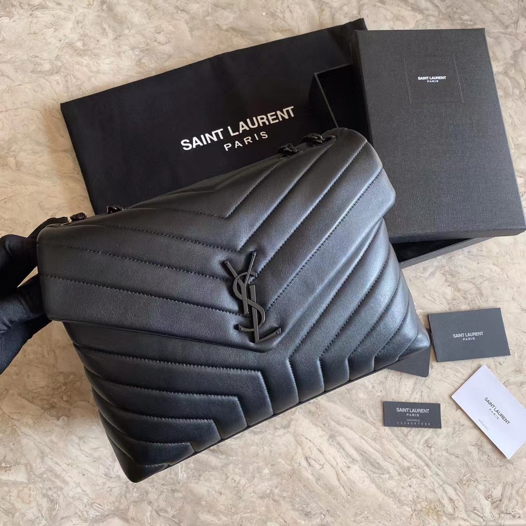 Saint Laurent Loulou Small Chain Bag In Quilted "Y" Leather(32-22-11cm) - DesignerGu