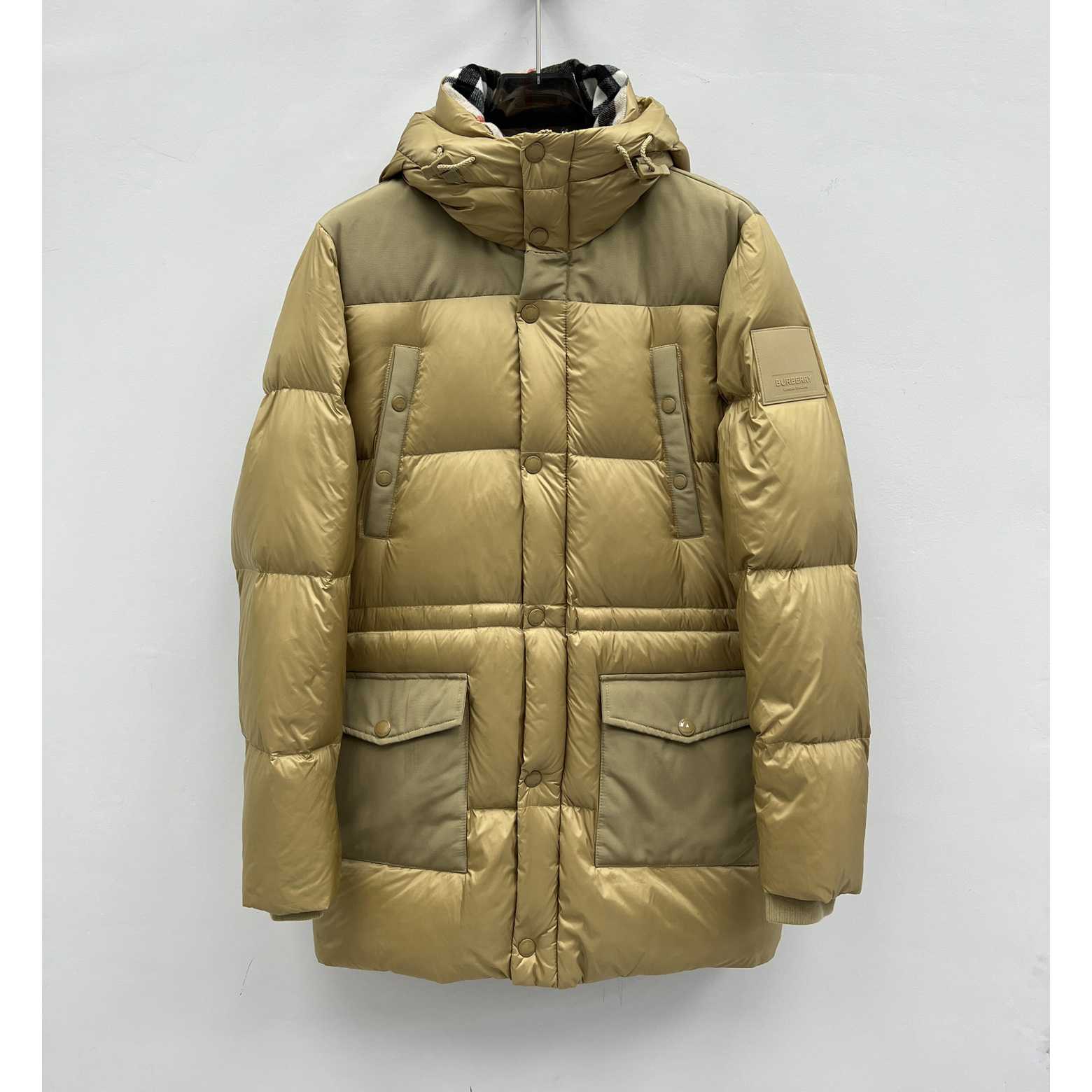 Burberry Logo Appliqué Nylon Puffer Coat - DesignerGu