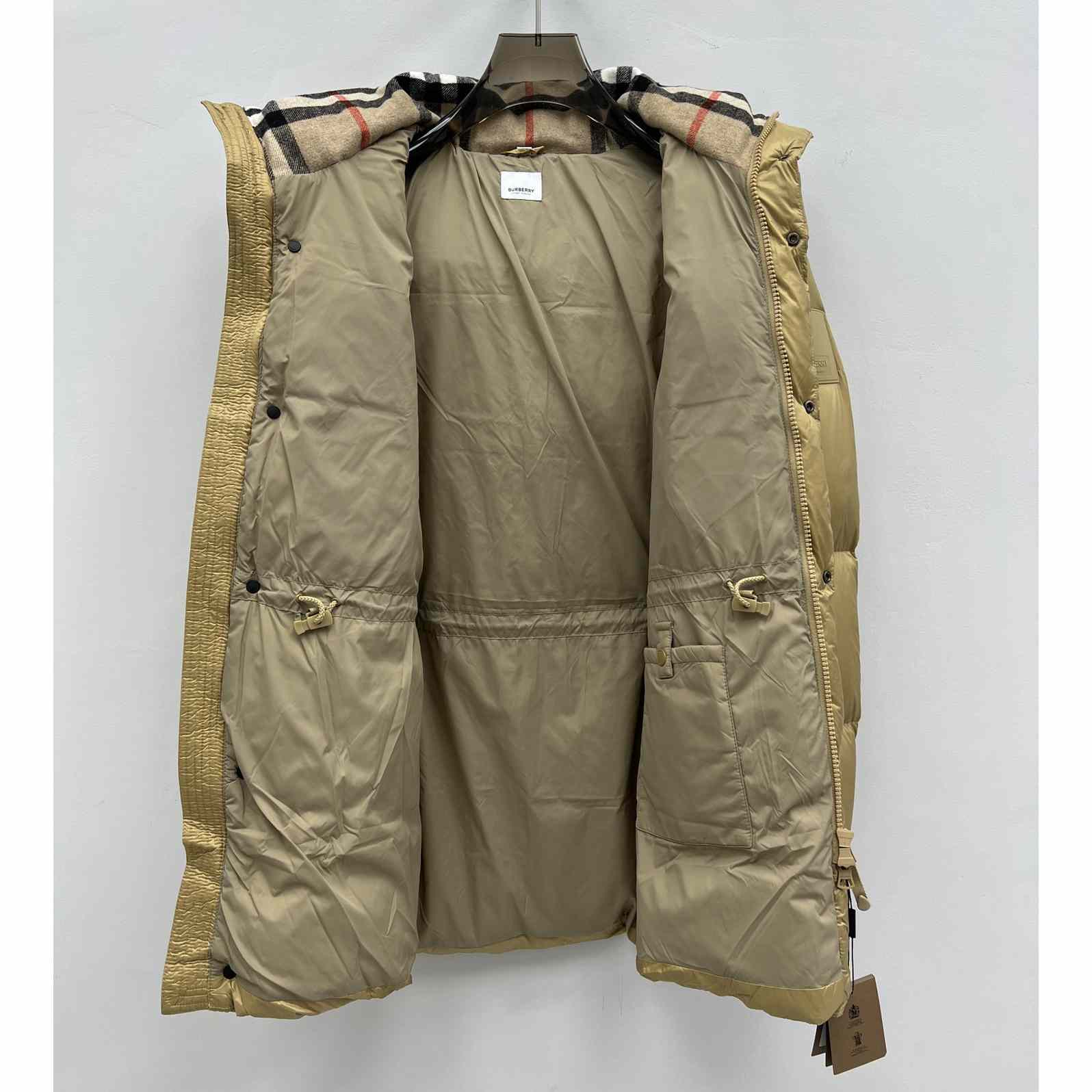 Burberry Logo Appliqué Nylon Puffer Coat - DesignerGu