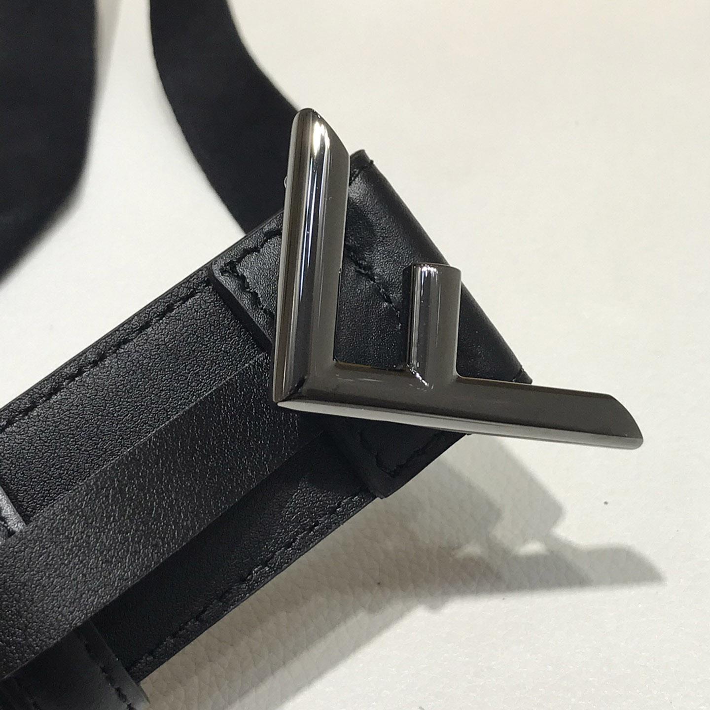 Fendi Black Leather Belt - DesignerGu